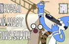 Mordecai and Rigby doing salvia